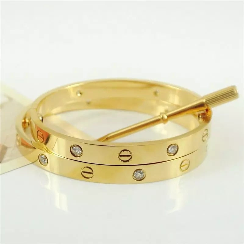 Love bangle bracelet with screw on closure – For Everyone With Love